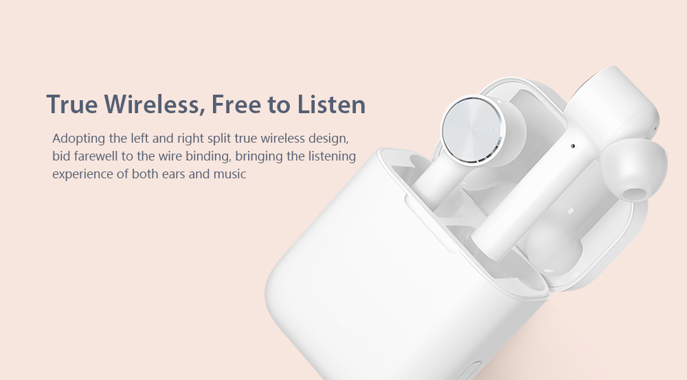 Xiaomi Mi Airdots Pro Binaural TWS Bluetooth Earphones Wireless AAC HD Earbuds with Mic and Charging Dock - White