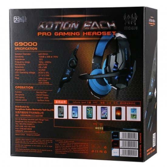 KOTION EACH G9000 3.5mm USB Gaming Headset for PS4