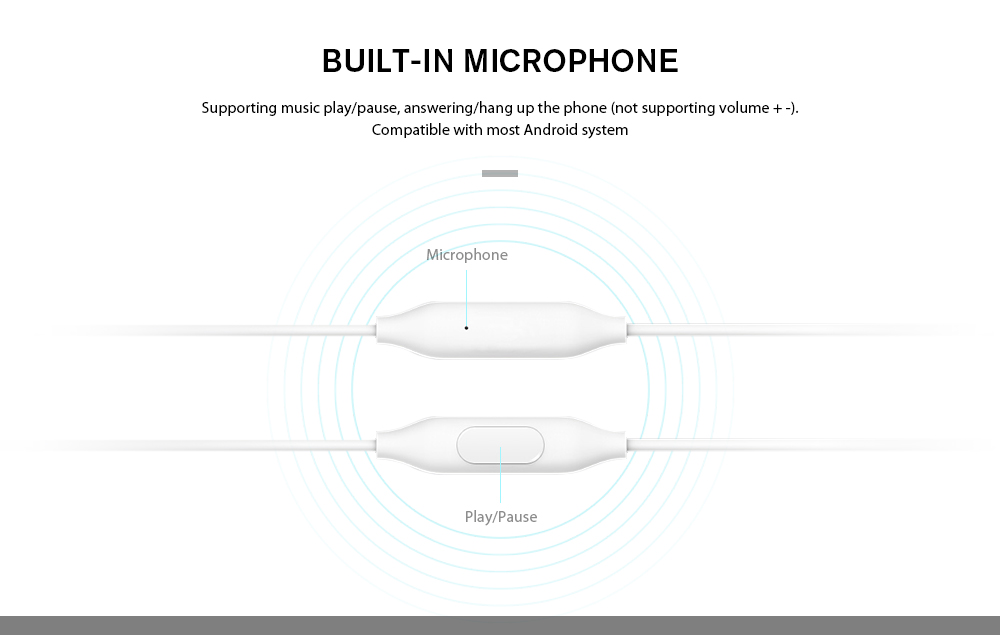Original Xiaomi Piston In- ear Earphones with Mic Fresh Version