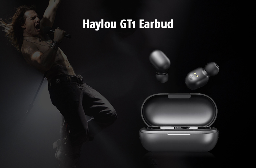 Haylou GT1 Touch Control / Noise Canceling / Comfortable Wearing / Wireless Bluetooth 5.0 Earbud from - Black